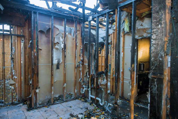 Professional Fire Damage Removal technician working in Meridian, TX